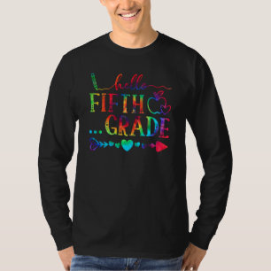 Camiseta Alô, 5º ano, Tie Dye Team 5 Grade School Fi