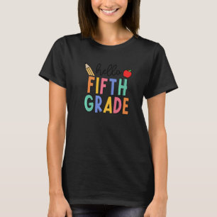 Camiseta Alô, 5 5º ano, professor universitário Apple Back
