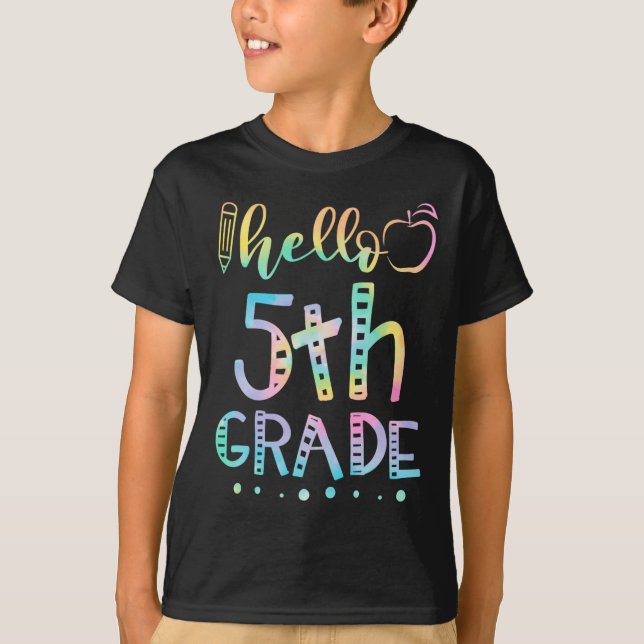 Camiseta Alô, 5 do 5º ano, de volta ao professor (Frente)