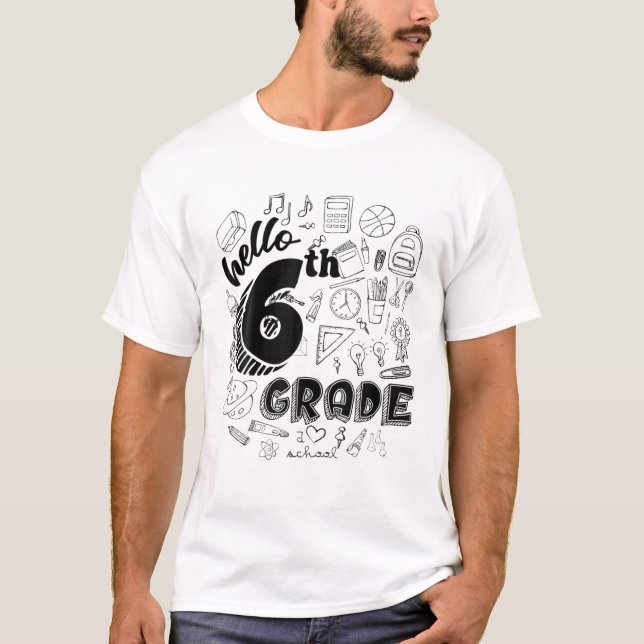 Camiseta Alô, 6, 6ª Equipe de Estudantes de Professores, De (Frente)