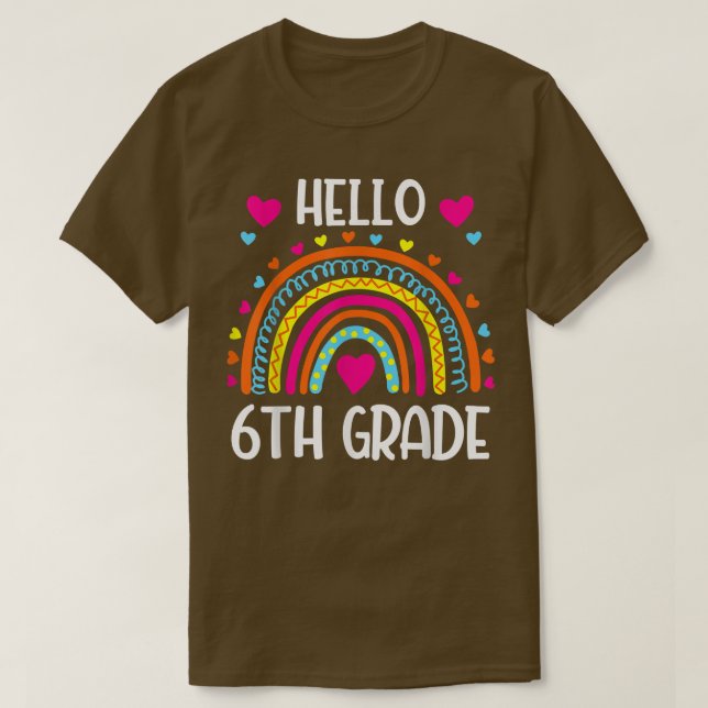 Camiseta Alô, 6 da Grau 6 da Equipe, de Volta ao Teque Esco (Frente do Design)