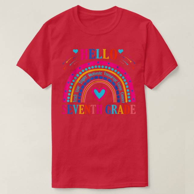 Camiseta Alô, 7º Ano De Volta À Escola Para Professores Gi (Frente do Design)