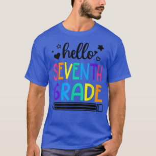 Camiseta Alô - 7 de volta às roupas escolares para meninas 