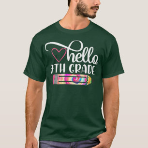 Camiseta Alô, 7 Tie Dye de volta à escola, professor Stu