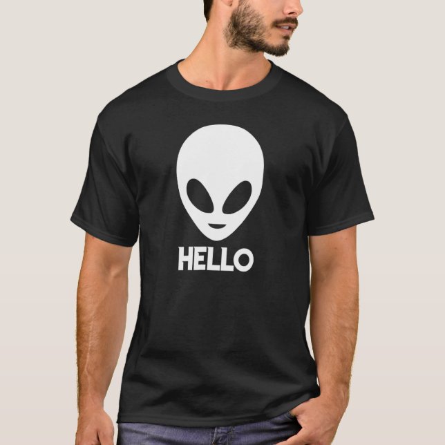 Camiseta Alô, Alienígena Espacial, Tee. (Frente)