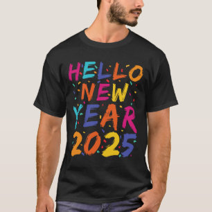 Camiseta Alô, Ano Novo, Comemoração de 2025 Family Matching