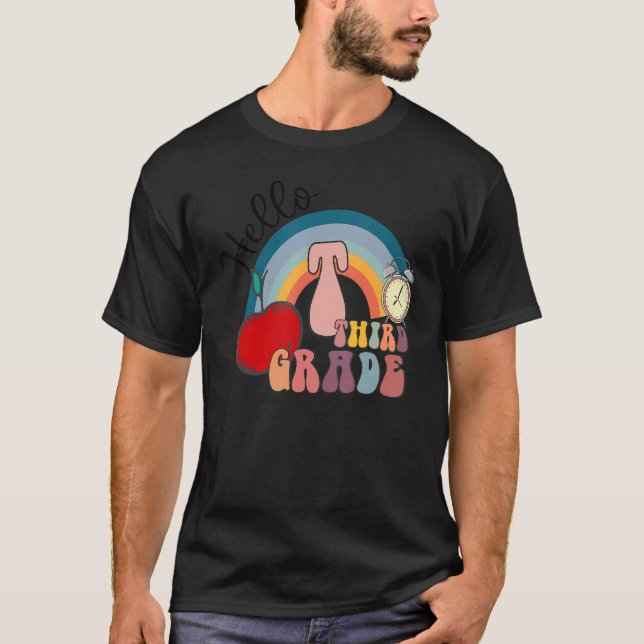 Camiseta Alô, Arco-Íris Do Terceiro Grau, De Volta À Escola (Frente)