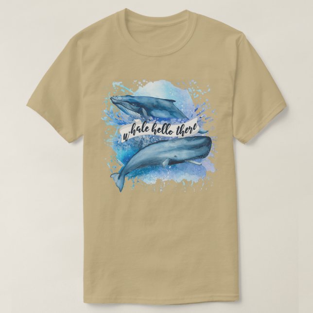 Camiseta Alô de baleia lá 33 (Frente do Design)