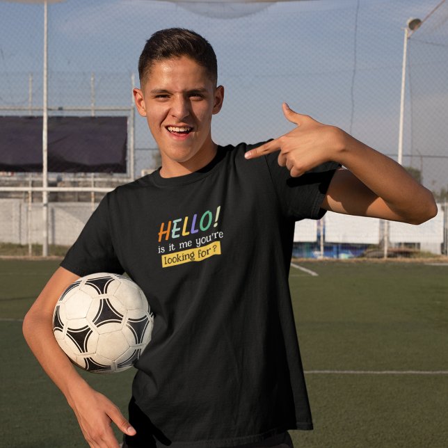 Camiseta Alô! É eu que você está procurando? (Criador carregado)