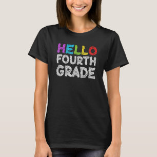 Camiseta Alô Equipe do 4º ano do 4º ano de volta à escola T