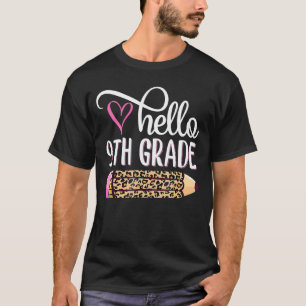 Camiseta Alô, Equipe do 9º ano, de volta à Escola Te