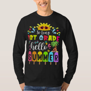 Camiseta Alô, estudante de professor de verão, grau de 1 ru