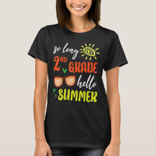 Camiseta Alô Estudante de Verão, grau de segundo longo