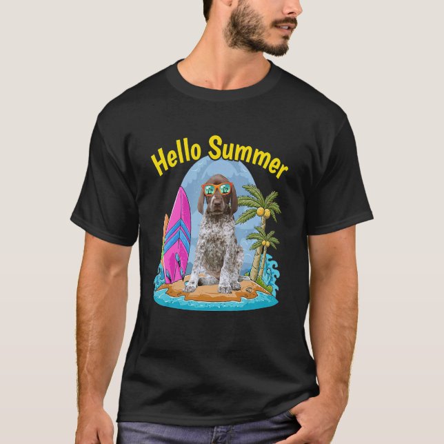 Camiseta Alô, Férias de Cachorro de Verão (Frente)
