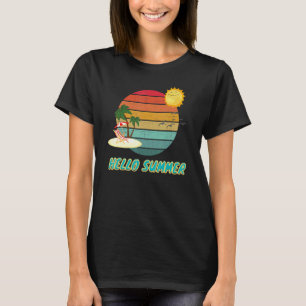 Camiseta Alô Férias De Verão Palmeiras De Palmeiras Solares