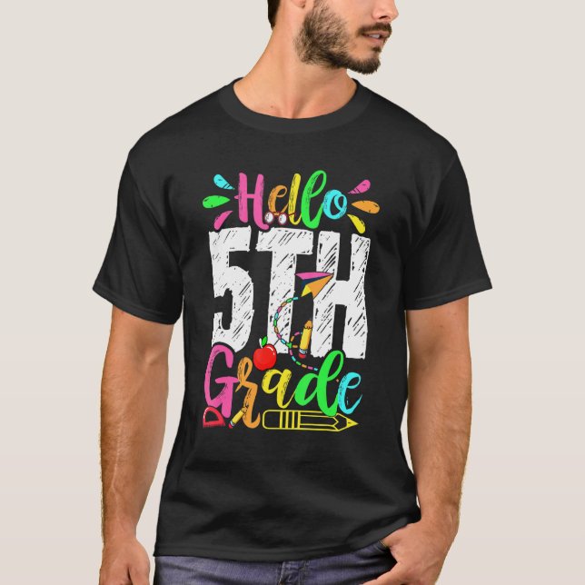 Camiseta Alô, Graduação De 5 De Volta Para A Mulher De Prof (Frente)