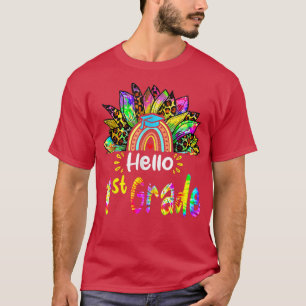 Camiseta Alô, Grau de 1rua Tinta girassol Tie De Girassol V