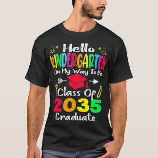 Camiseta Alô, Jardim De Infância De Volta À Classe De 2035 