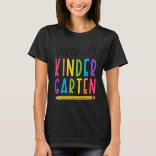 Camiseta Alô, Jardim De Infância De Volta Para O Estudante