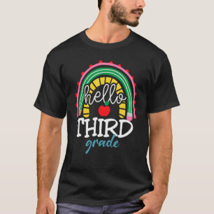 Camiseta Alô, Lápis De Maçã Corta De Terceiro Grau De Volta