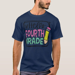 Camiseta Alô, Lápis do 1º ano do 4º ano; Feliz primeiro dia
