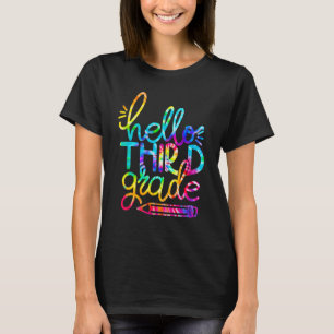 Camiseta Alô, Lápis Do Terceiro Grau De Volta Ao Professor 