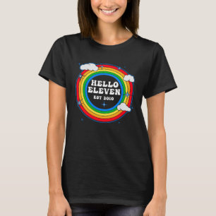 Camiseta Alô Onze Nuvens Cute Rainbow 2010, 11 Anos