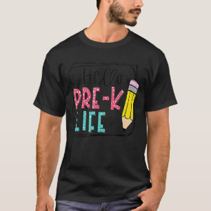 Camiseta Alô Pêncil Pré K De Volta Ao Professor Ki