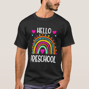Camiseta Alô Preschocolina Boho Rainbow Professor De Volta