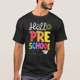 Camiseta Alô Preschocolina Divertida Pré K Volto Estudante 