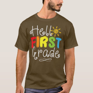 Camiseta Alô Primeiro Ano De Volta À Escola 1rua Estudo De