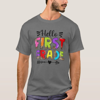 Camiseta Alô Primeiro Ano De Volta Para O Estudante K.