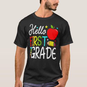Camiseta Alô Primeiro Ano De Volta Para Professores Da Esco