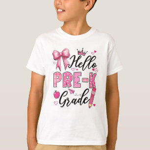 Camiseta Alô, Primeiro Dia da Pré-Escolia, Ensino De Coquet