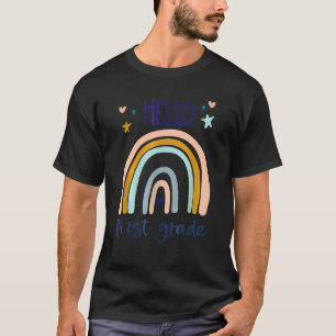 Camiseta Alô, Primeiro Grau, Retrorna Arco-Íris Cute Para P