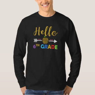 Camiseta Alô, Professor de 6 Feliz Primeiro Dia da Escola