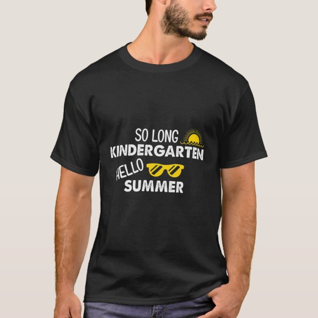 Camiseta Alô, professor de verão no jardim de infância (Frente)
