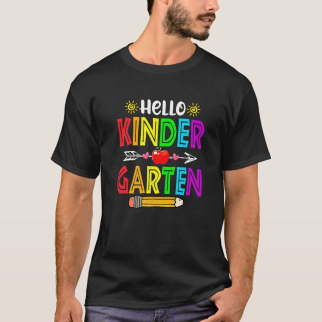 Camiseta Alô, Professora Do Jardim De Infância De Volta À E (Frente)