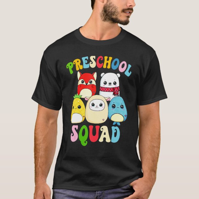 Camiseta Alô Professores da pré-escola Esquadrão de Estudan (Frente)