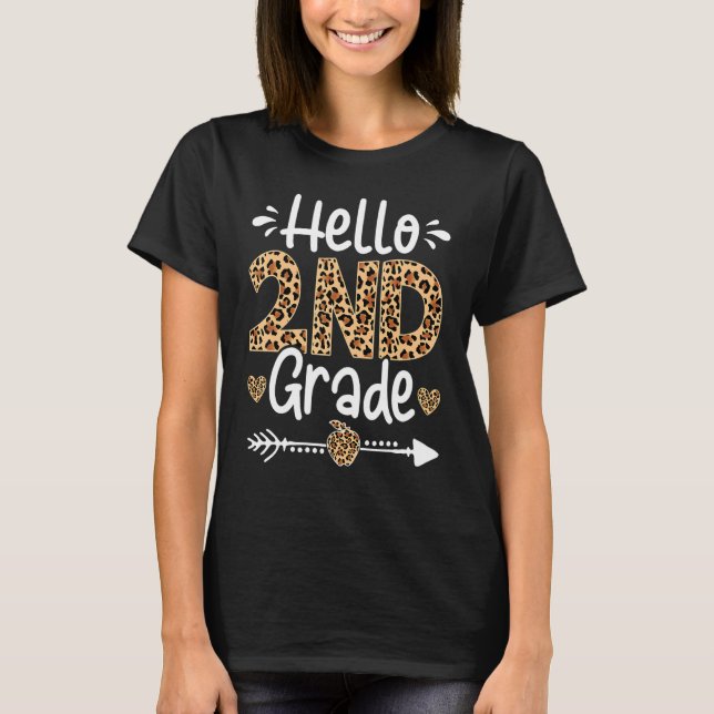 Camiseta Alô, Professores De Leopard Da Classe segundo De V (Frente)