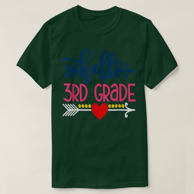 Camiseta Alô, Professores Do 3º Grau, Crianças De Volta Às  (Frente do Design)