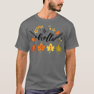 Camiseta Alô, Queda de outono, deixa-se em branco