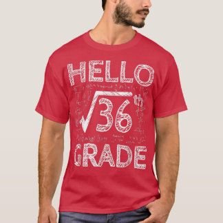 Camiseta Alô, Raiz Quadrada De 6 Grau 36, Corte Matemático