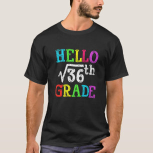 Camiseta Alô, Raiz Quadrada De 6 Grau 36 Matemática De Volt