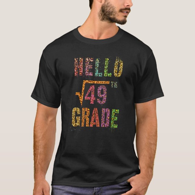 Camiseta Alô, Raiz Quadrada De Professores Da Classe 7, De  (Frente)