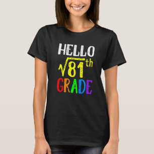 Camiseta Alô, Raiz Quadrada Do 9º Grau De 81 Matemática De 