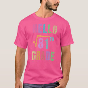 Camiseta Alô, Raiz Quadrada Do 9º Grau Do 81º Quadrado De M