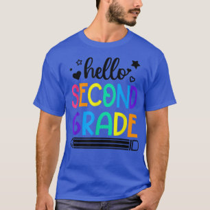 Camiseta Alô, segundo de volta às roupas escolares para men