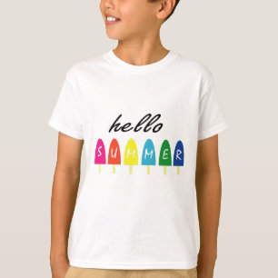 Camiseta Alô Sorvete de férias de verão picolé gelado