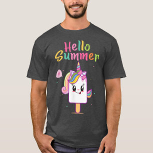 Camiseta Alô Summer Cute Sorvete de Gelato Gelato Pop